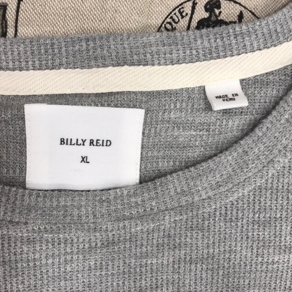 Billy Reid Regular Fit Waffle Crewneck Pullover - Picture 3 of 7